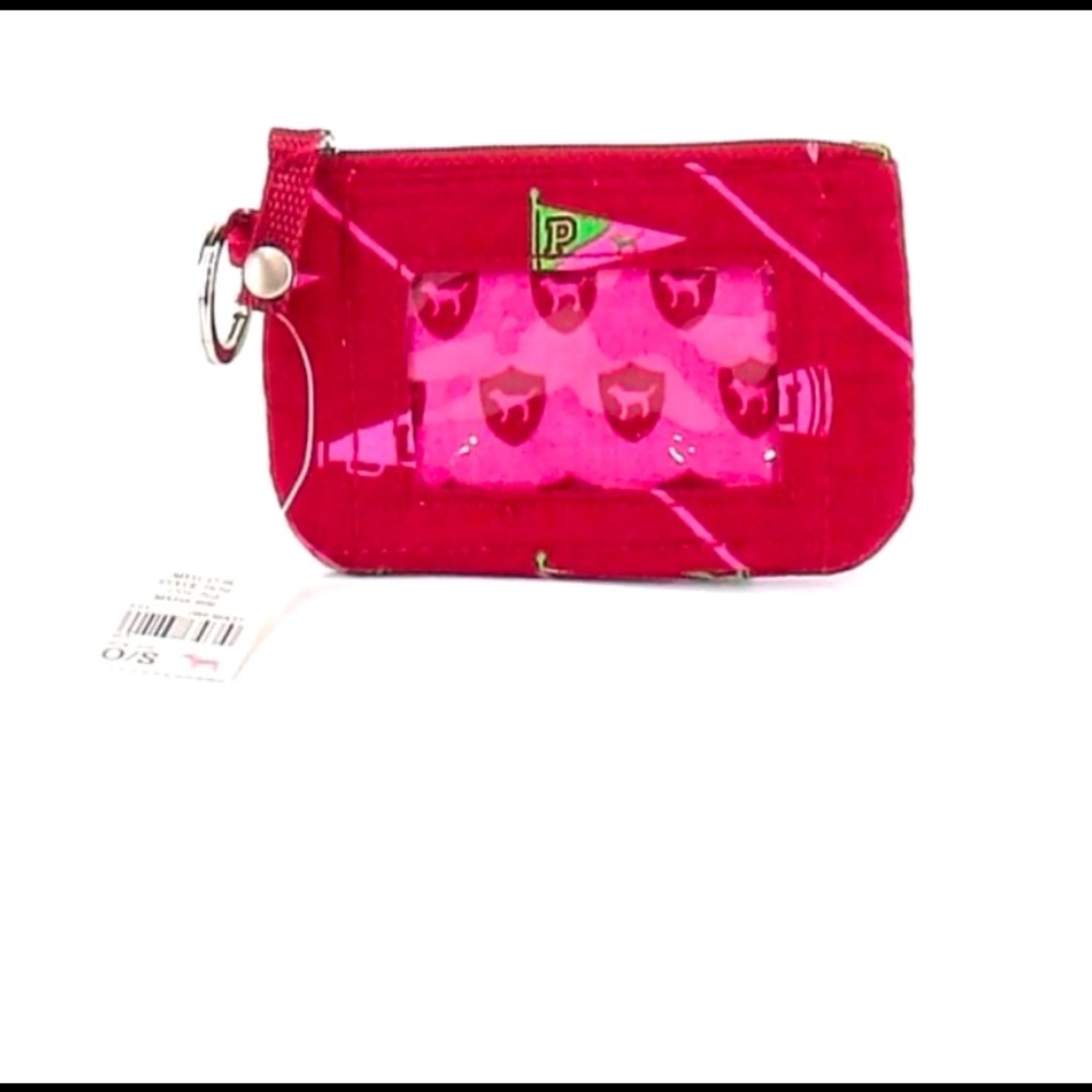 Red & Pink_ VSPink ID holder